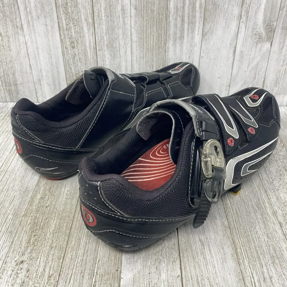 Pearl Izumi Cycling Shoes Race RD 5776 Black Red Mens Size EU 41 US 7.75 - US 8 - Picture 4 of 10